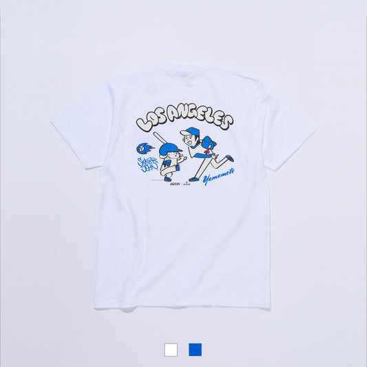 YAMAMOTOプリント半袖Tシャツ