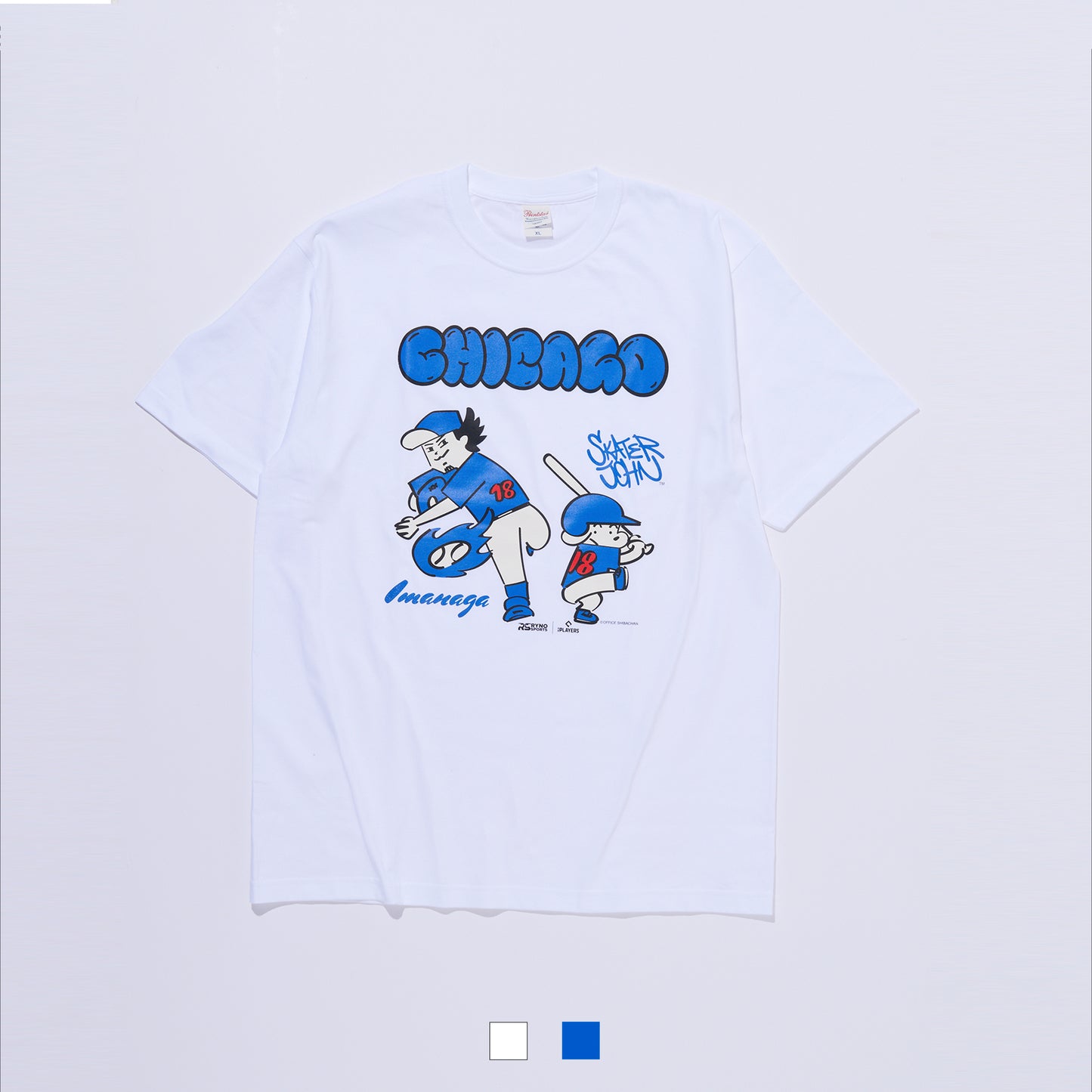 IMANAGAプリント半袖Tシャツ