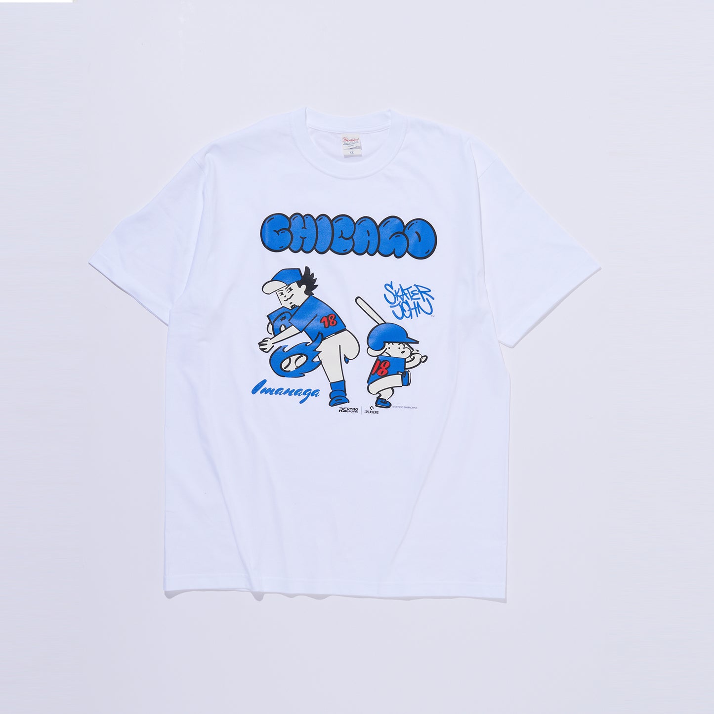 IMANAGAプリント半袖Tシャツ