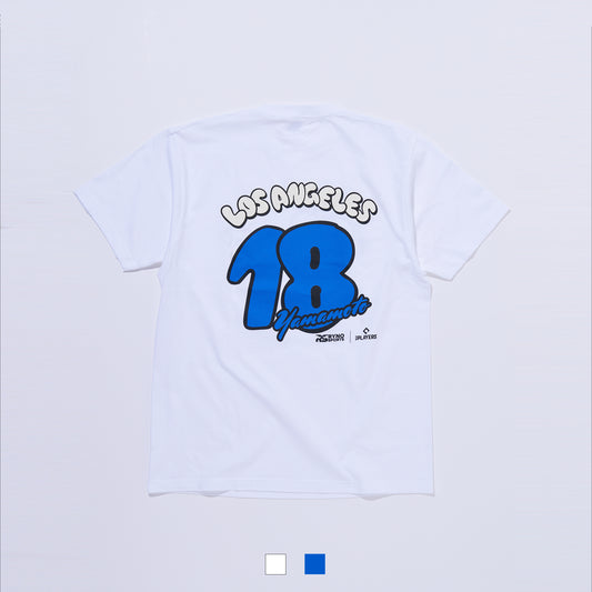 YAMAMOTO【18】プリント半袖Tシャツ