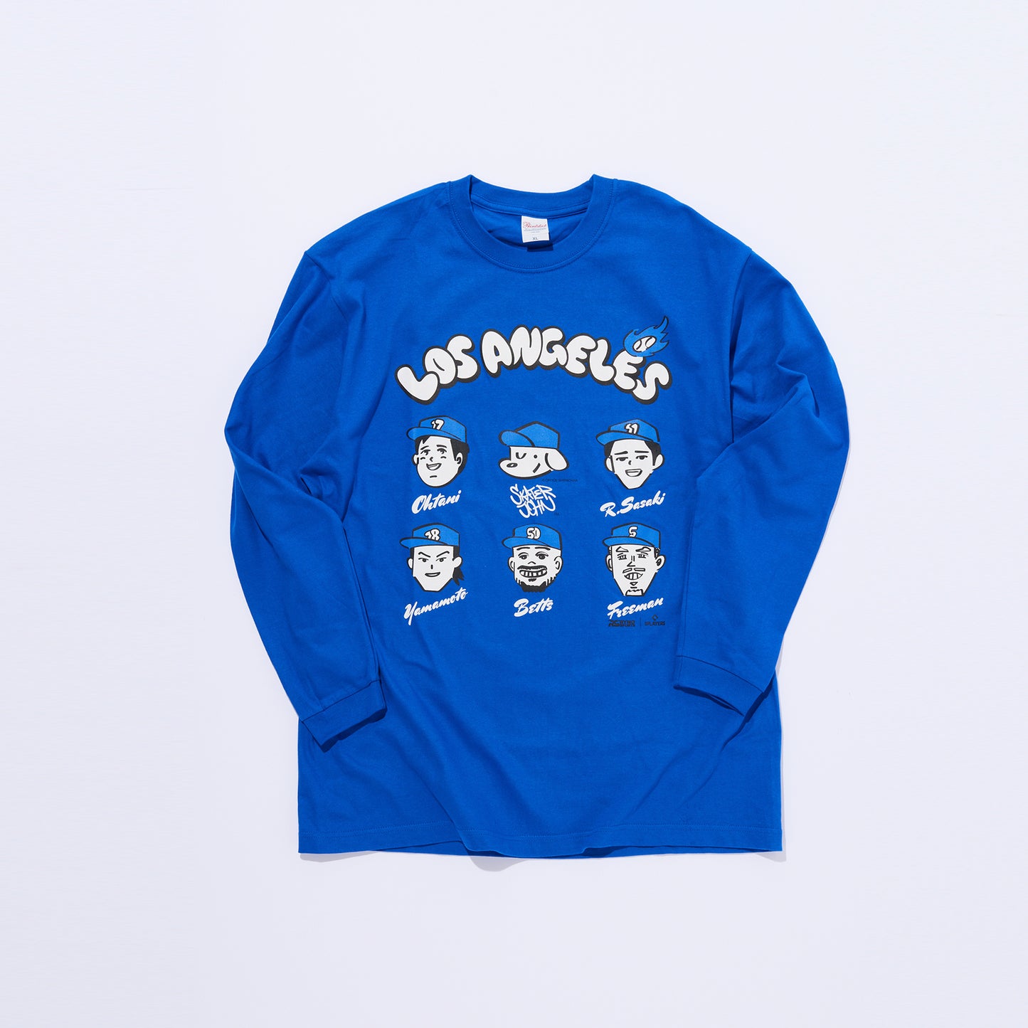 5人プリント長袖Tシャツ