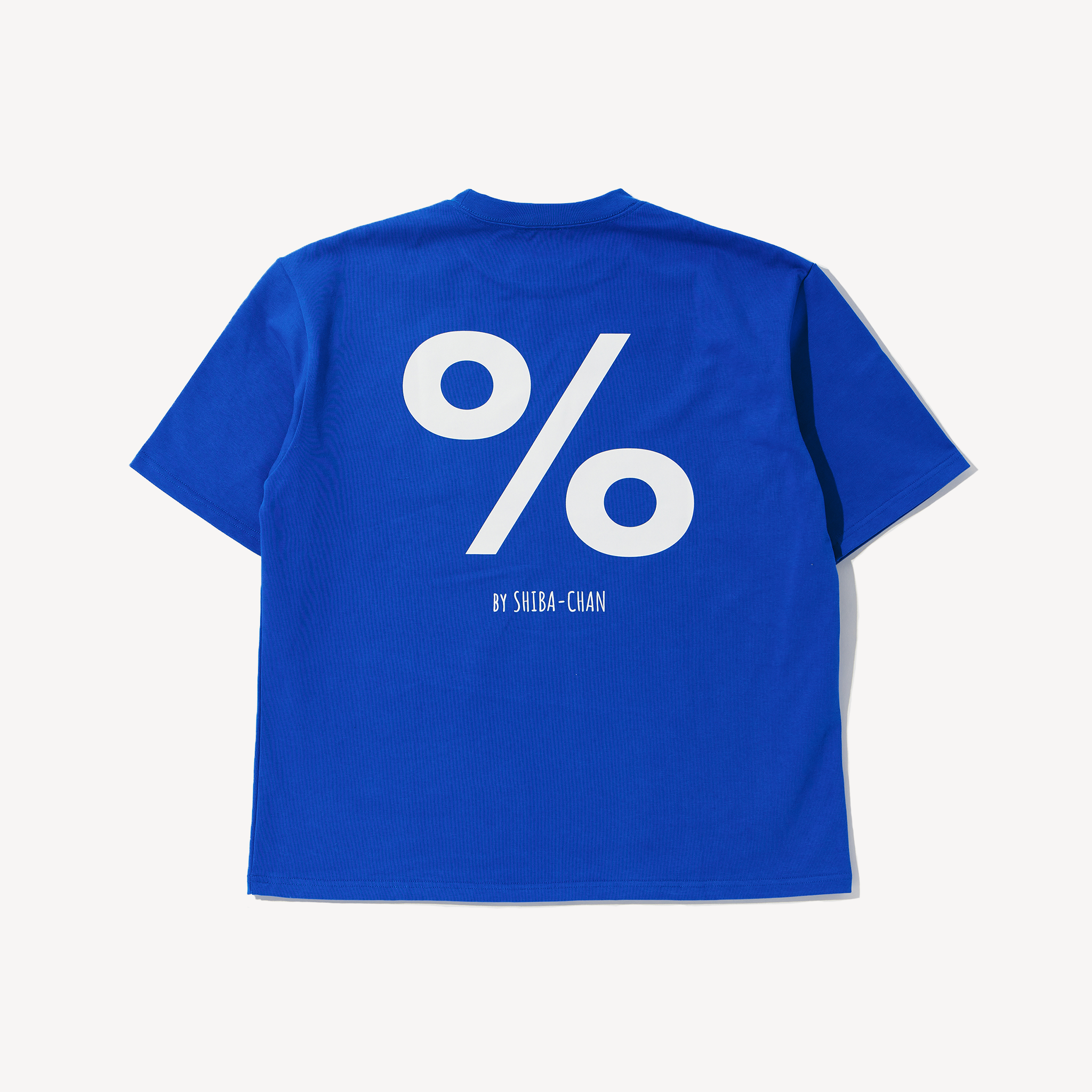 2026 S/S PERCENT LOGO T-SHIRT Blue【JOHN by OFFICE SHIBACHAN