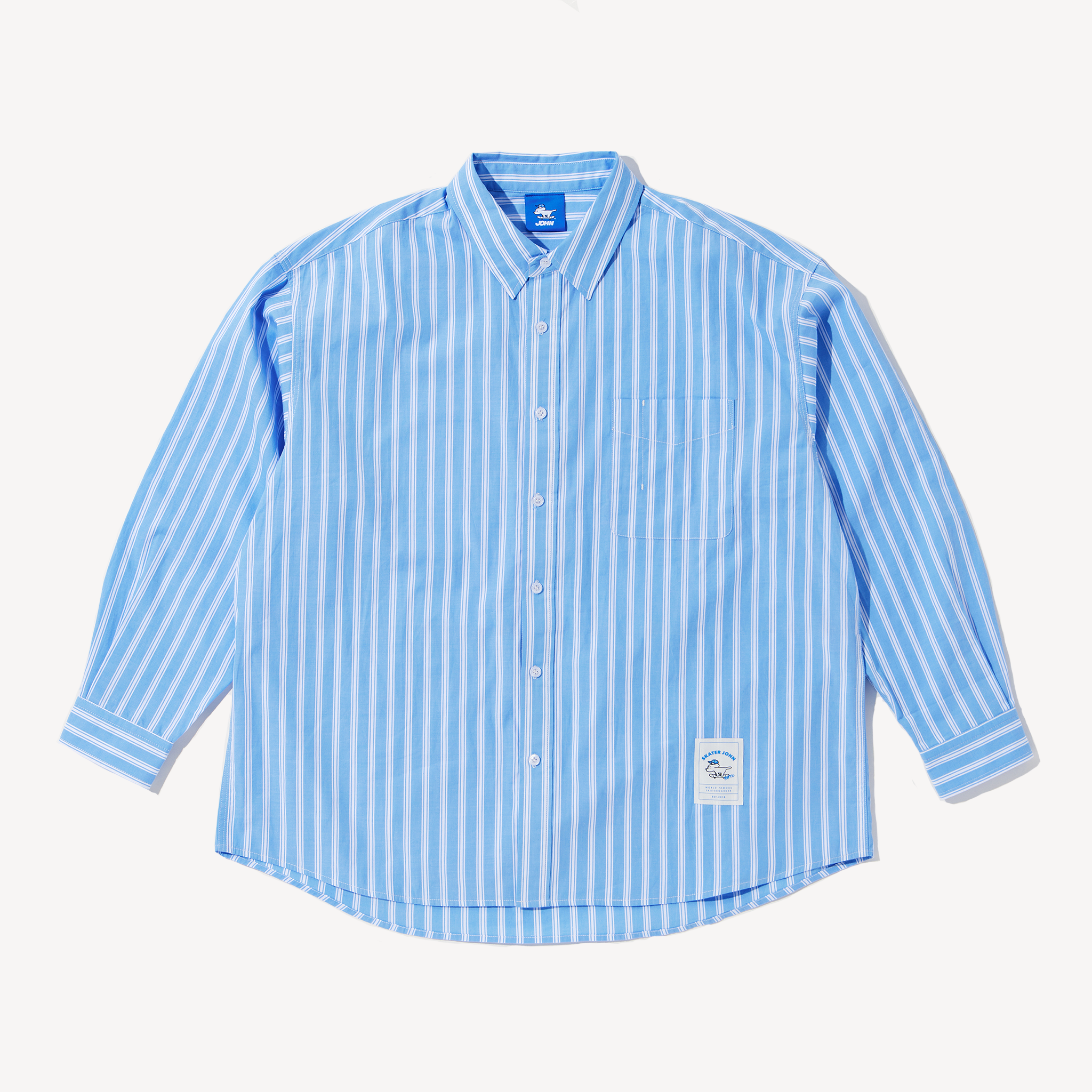 2026 S/S BLUE STRIPE SHIRT【JOHN by OFFICE SHIBACHAN】 – Skater