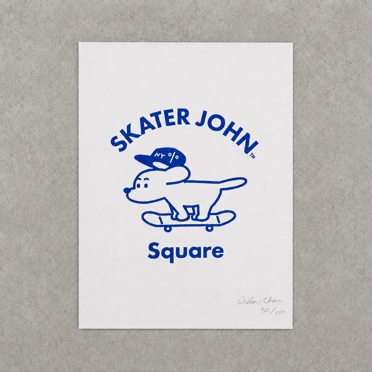 EDITION 100］ SILKSCREEN PRINT No.01 “THE FIRST MARK” – Skater