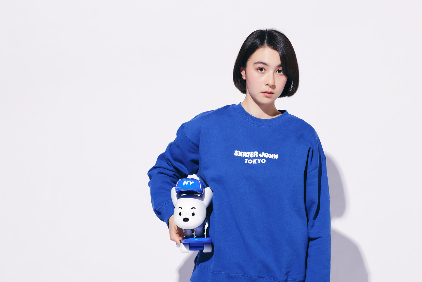 BACK TO THE STREETS Crewneck sweat 🟦 ⬛【JOHN by OFFICE SHIBACHAN】