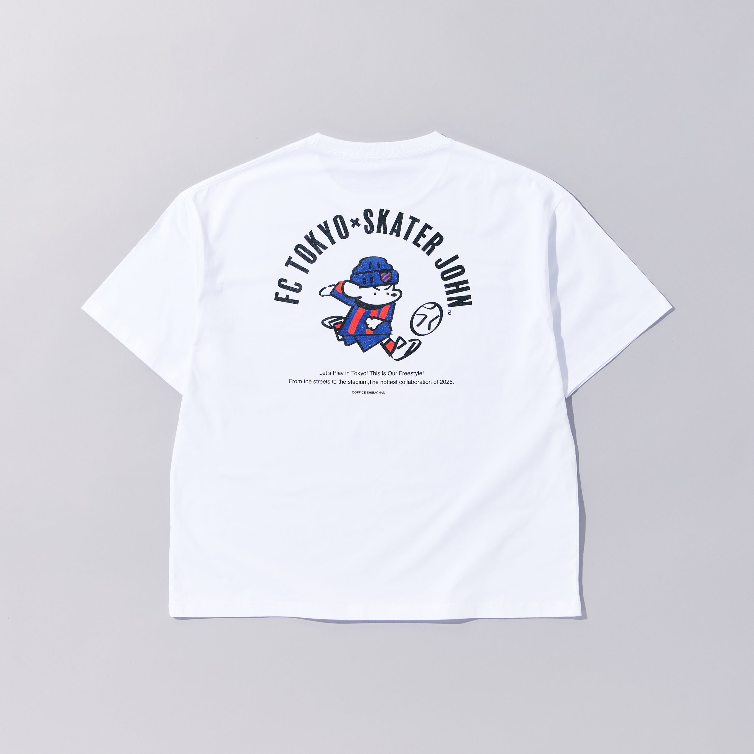 SKATER JOHN × FC TOKYO “Shoot” T-Shirt【JOHN by OFFICE SHIBACHAN