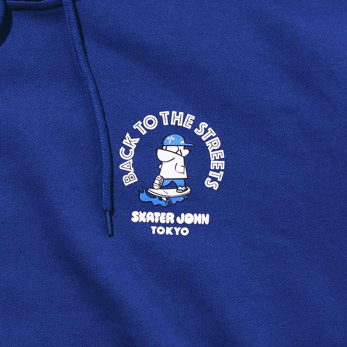 BACK TO THE STREETS Hoodie 🟦 ⬜️【JOHN by OFFICE SHIBACHAN】