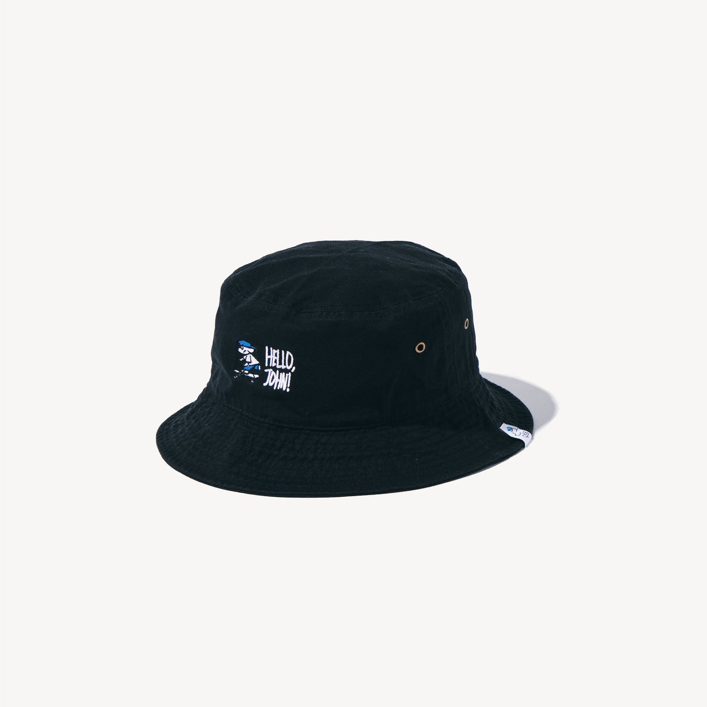 "HELLO, JOHN!" Bucket Hat 🟦 ⬛️【JOHN by OFFICE SHIBACHAN】