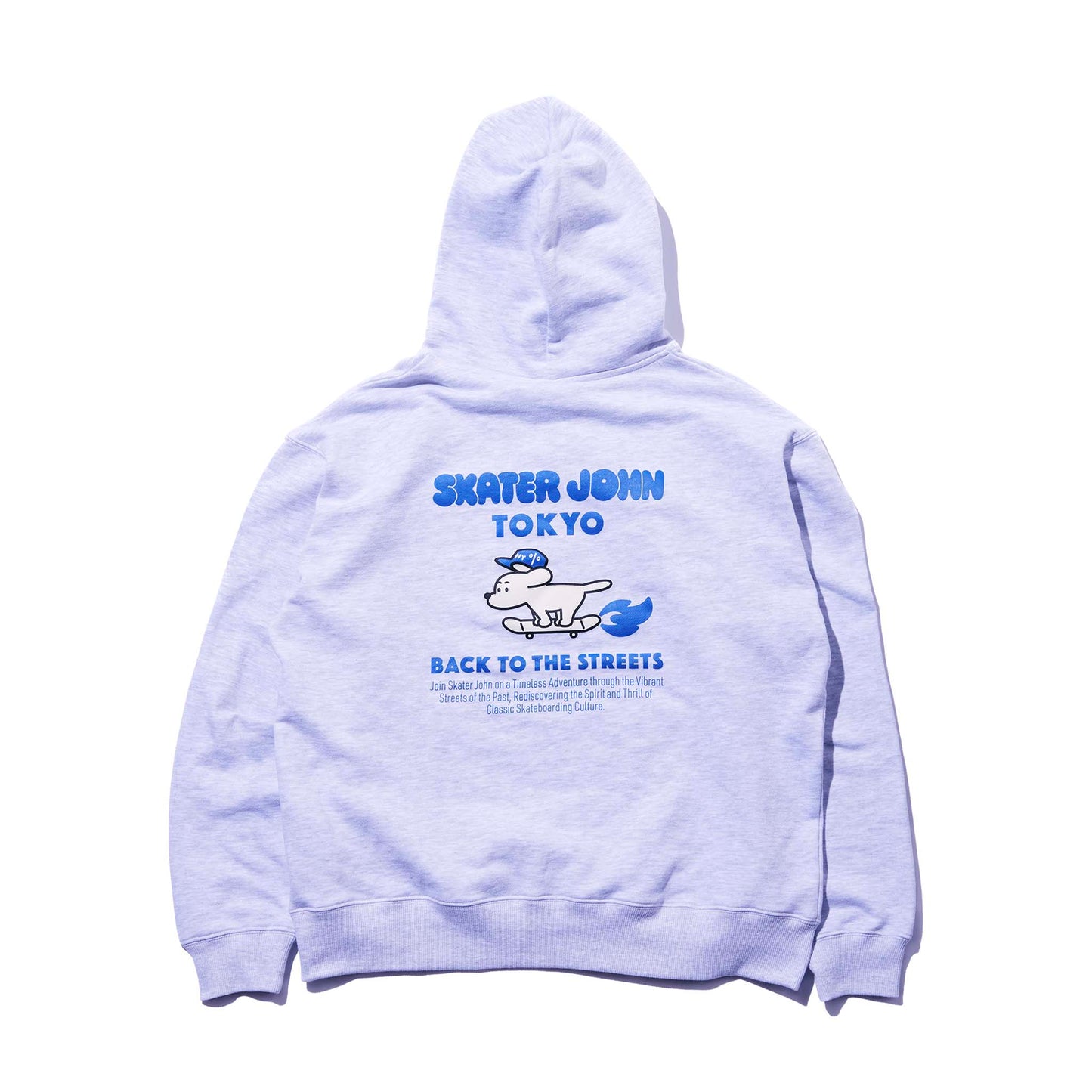 BACK TO THE STREETS Hoodie 🟦 ⬜️【JOHN by OFFICE SHIBACHAN】