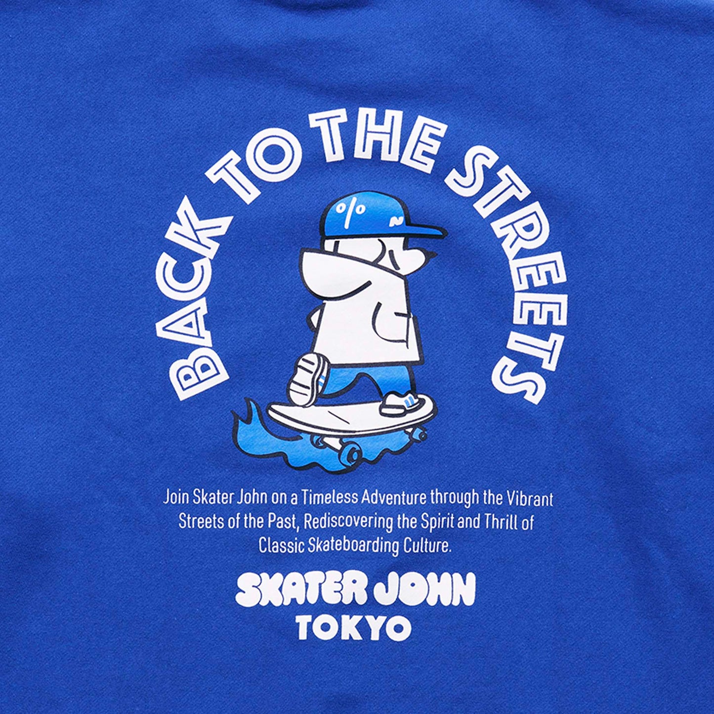 BACK TO THE STREETS Crewneck sweat 🟦 ⬛【JOHN by OFFICE SHIBACHAN】