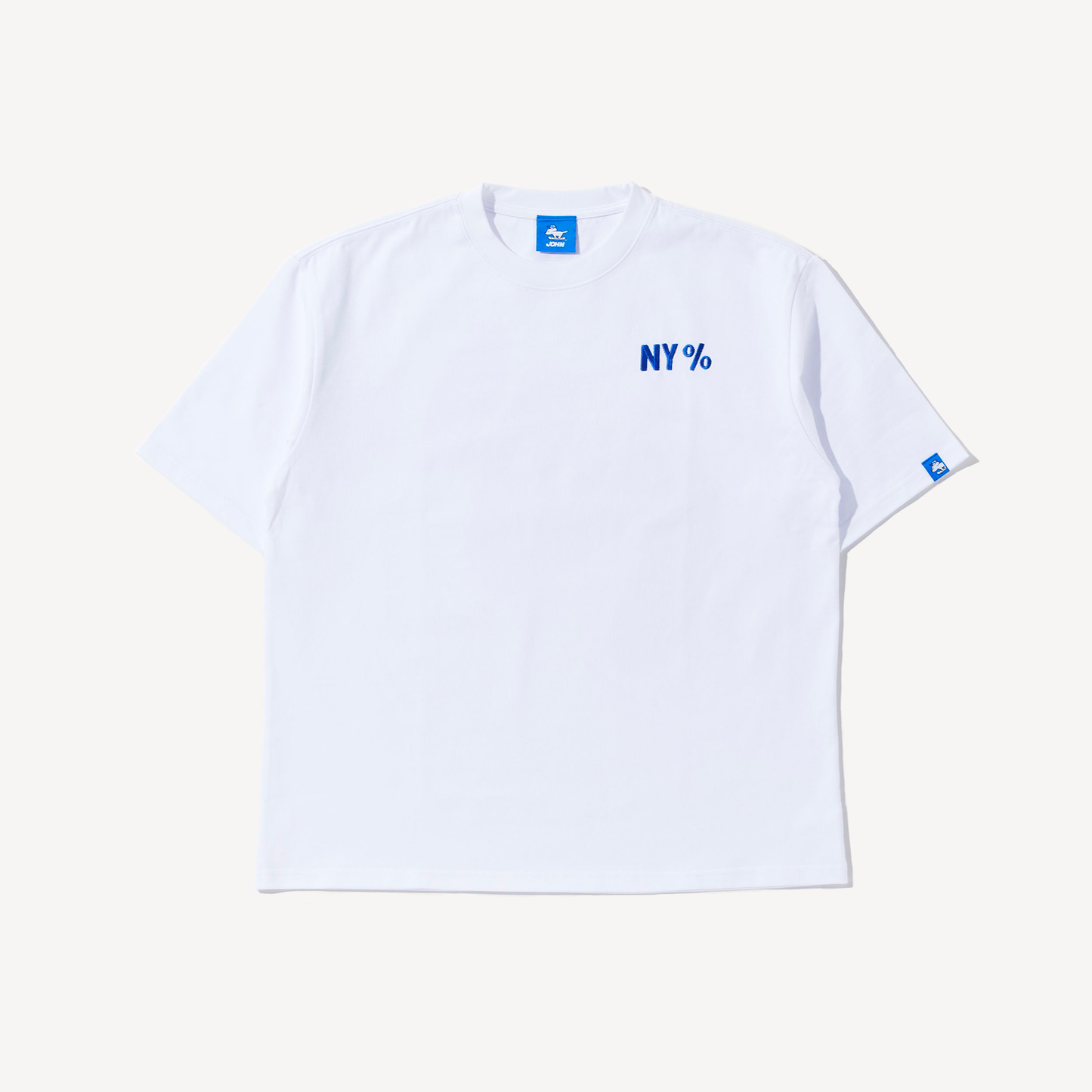 2026 S/S NY LETTERING T-SHIRT White【JOHN by OFFICE SHIBACHAN】