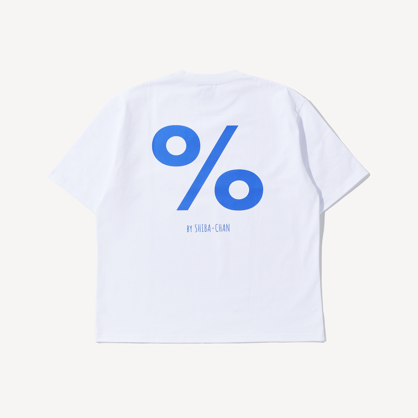 2026 S/S PERCENT LOGO T-SHIRT White【JOHN by OFFICE SHIBACHAN】