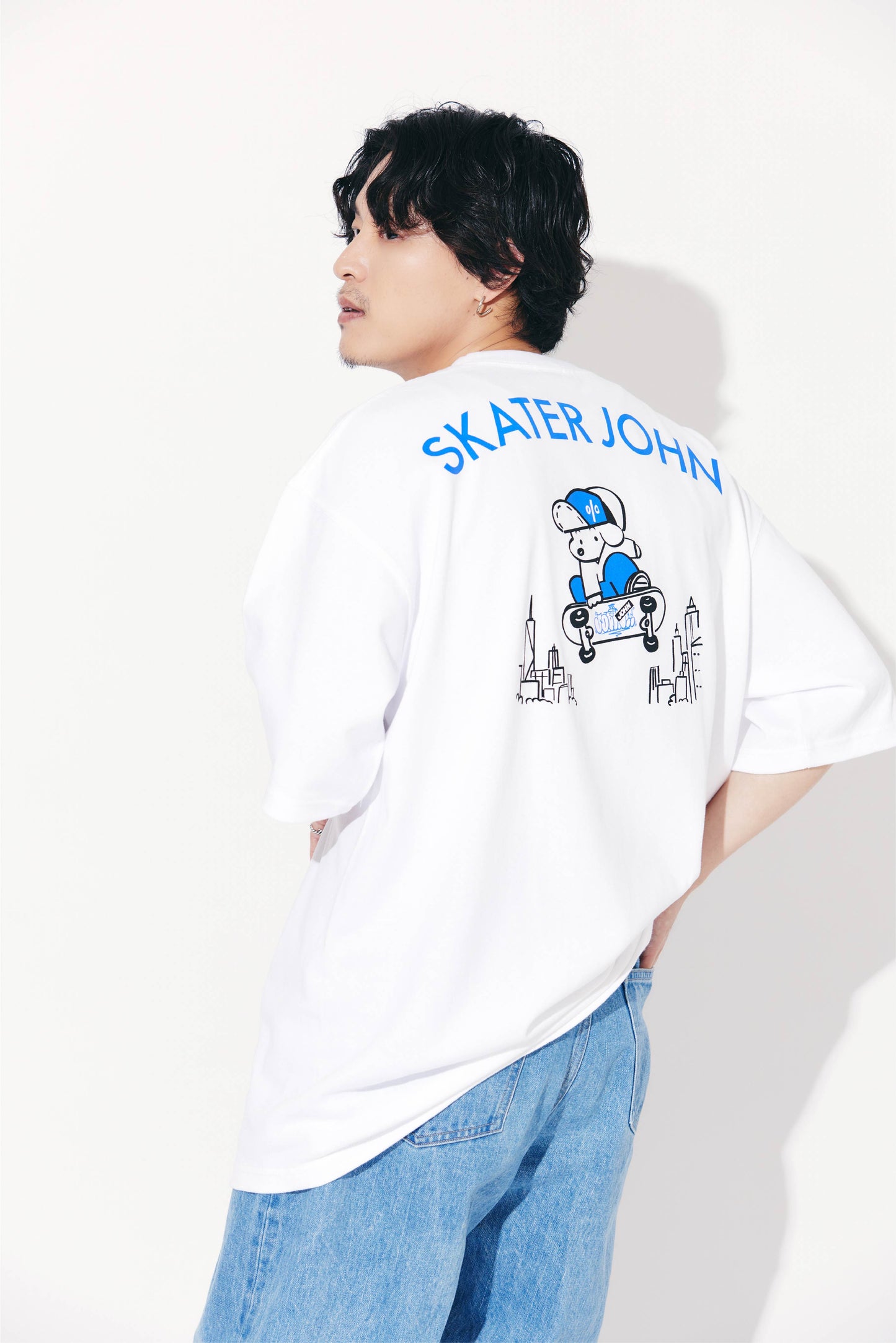 【Skater JOHN】JUMP and One-Point Short-Sleeved T-Shirt