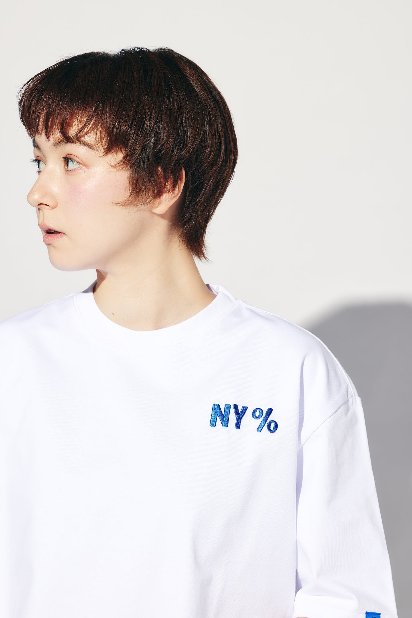 2026 S/S NY LETTERING T-SHIRT White【JOHN by OFFICE SHIBACHAN】