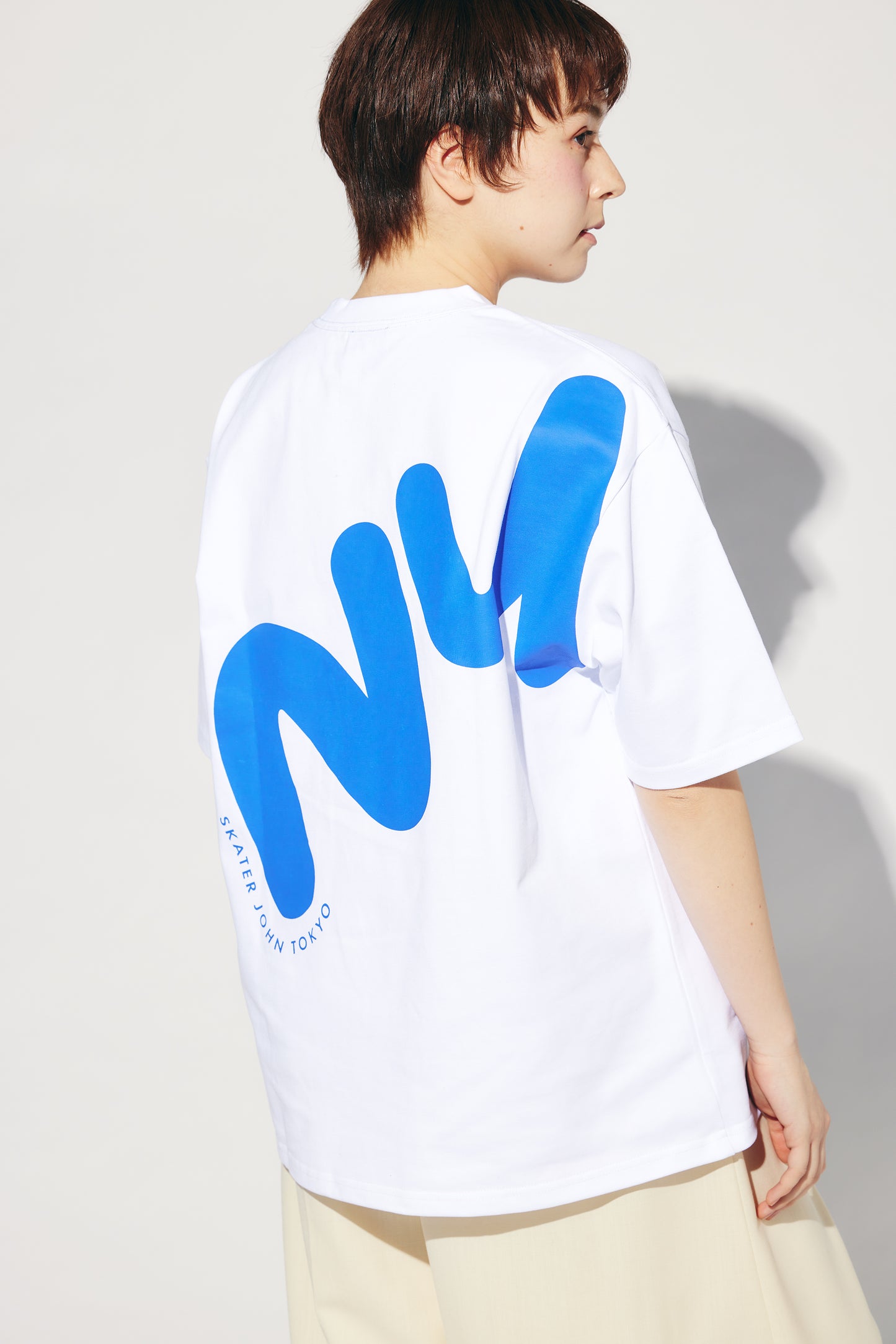 2026 S/S NY LETTERING T-SHIRT White【JOHN by OFFICE SHIBACHAN】