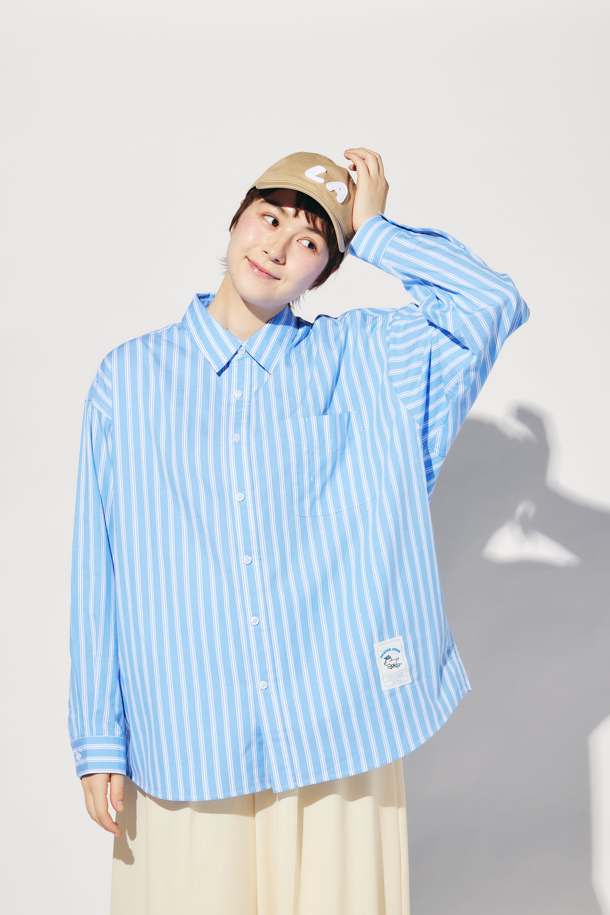 2026 S/S BLUE STRIPE SHIRT【JOHN by OFFICE SHIBACHAN】 – Skater
