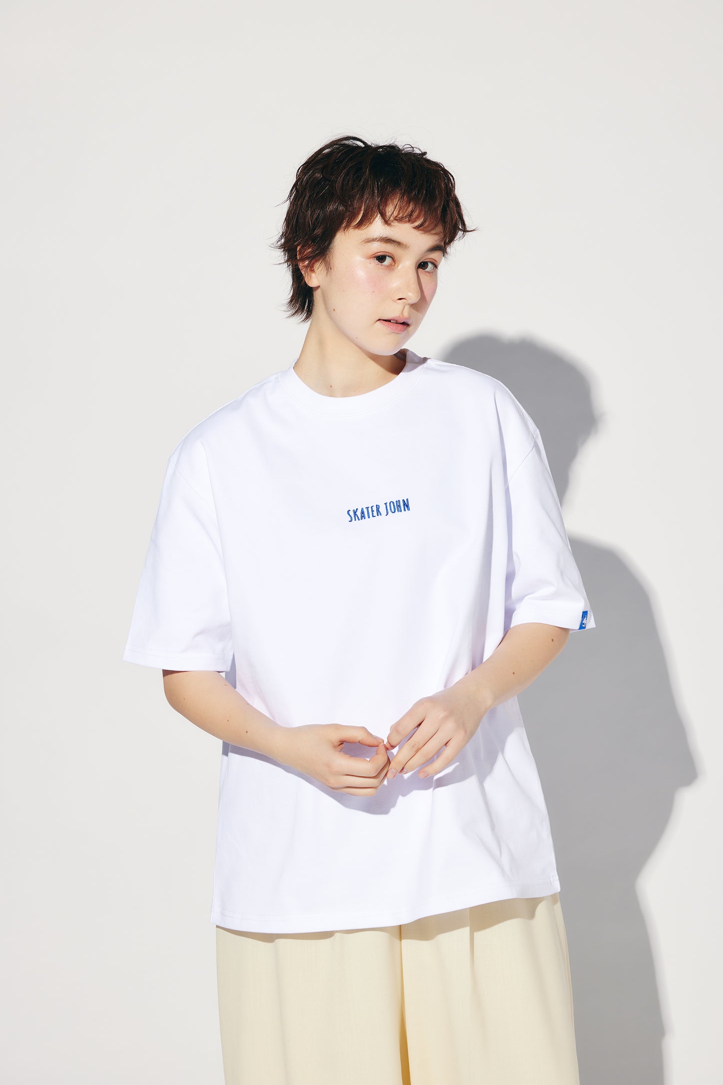 2026 S/S PERCENT LOGO T-SHIRT White【JOHN by OFFICE SHIBACHAN】