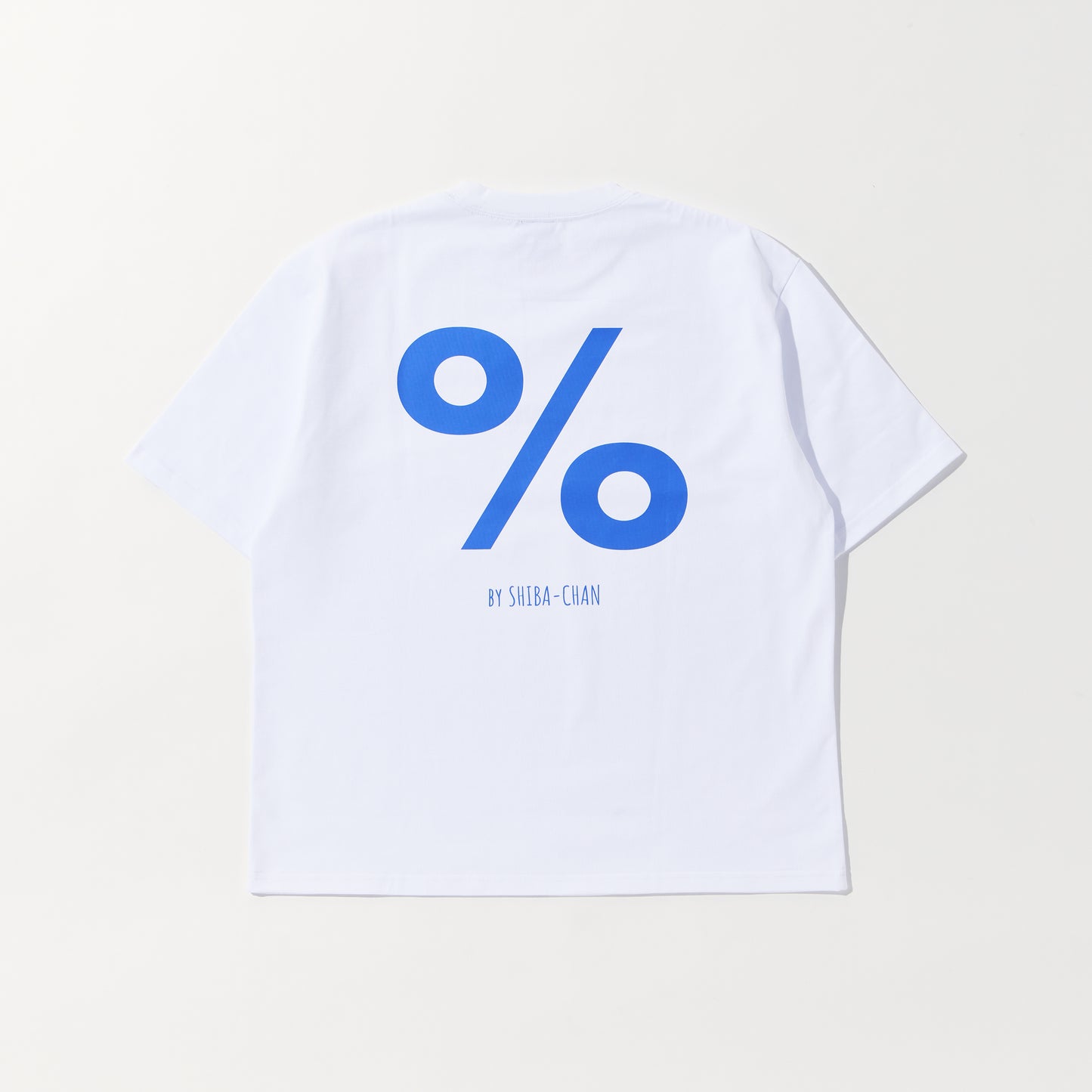 2026 S/S PERCENT LOGO T-SHIRT White【JOHN by OFFICE SHIBACHAN】
