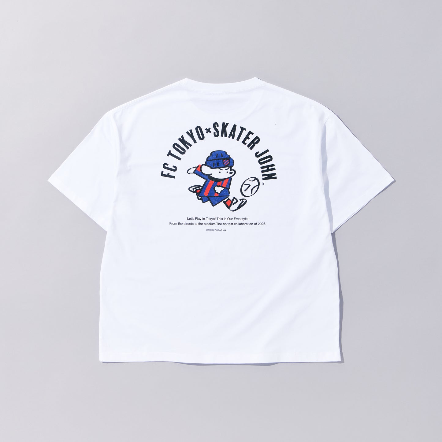 SKATER JOHN × FC TOKYO “Shoot” T-Shirt【JOHN by OFFICE SHIBACHAN】