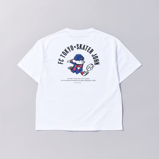 SKATER JOHN × FC TOKYO “Shoot” T-Shirt【JOHN by OFFICE SHIBACHAN】