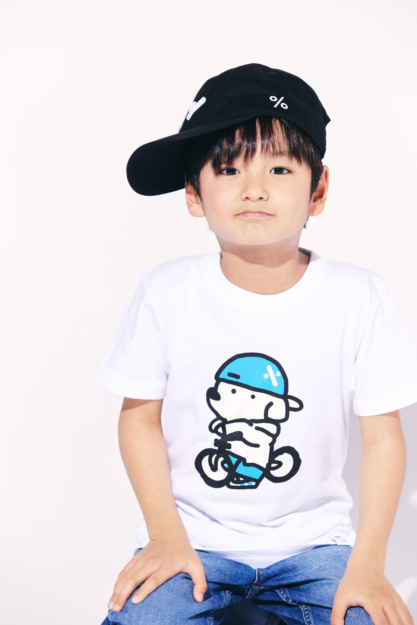 [Skater JOHN] Kids short-sleeved T-shirt No.1 Bicycle