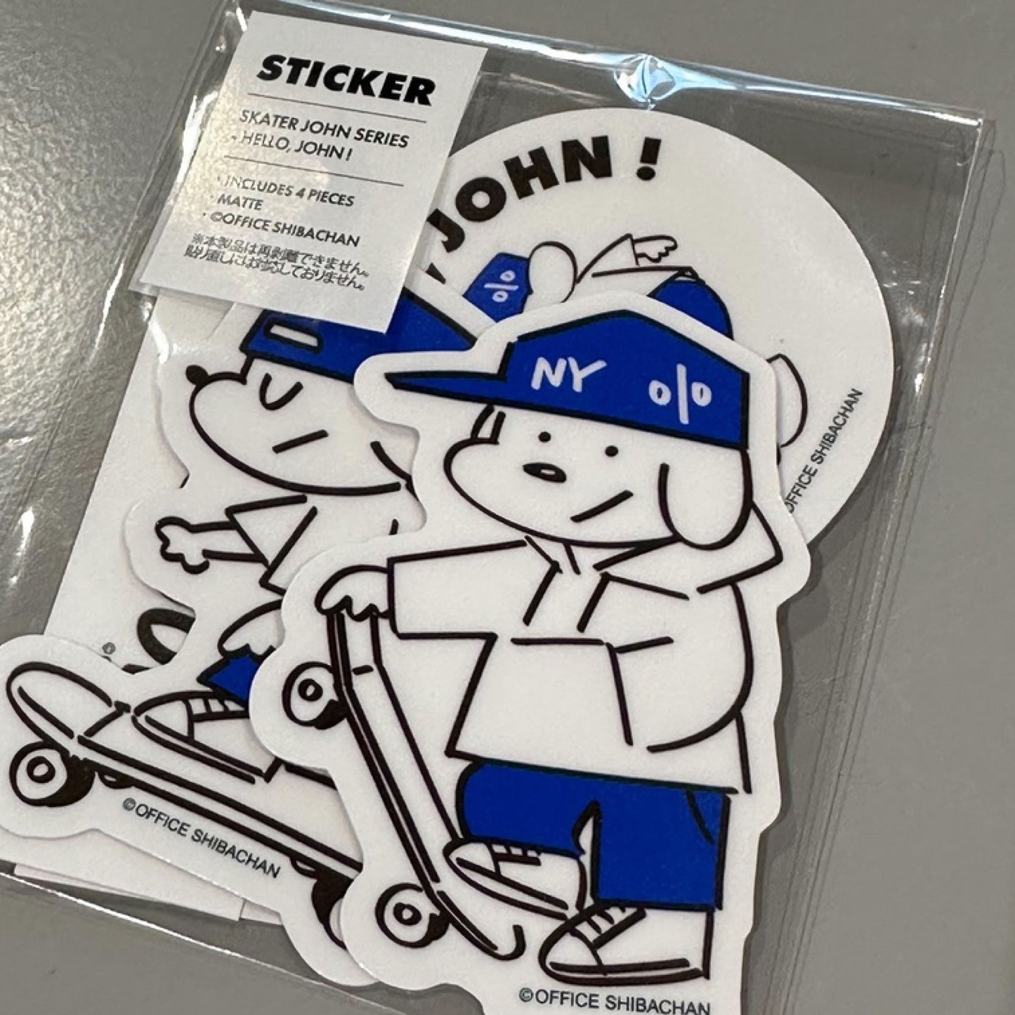 "HELLO, JOHN!" Sticker Pack [JOHN by OFFICE SHIBACHAN] 