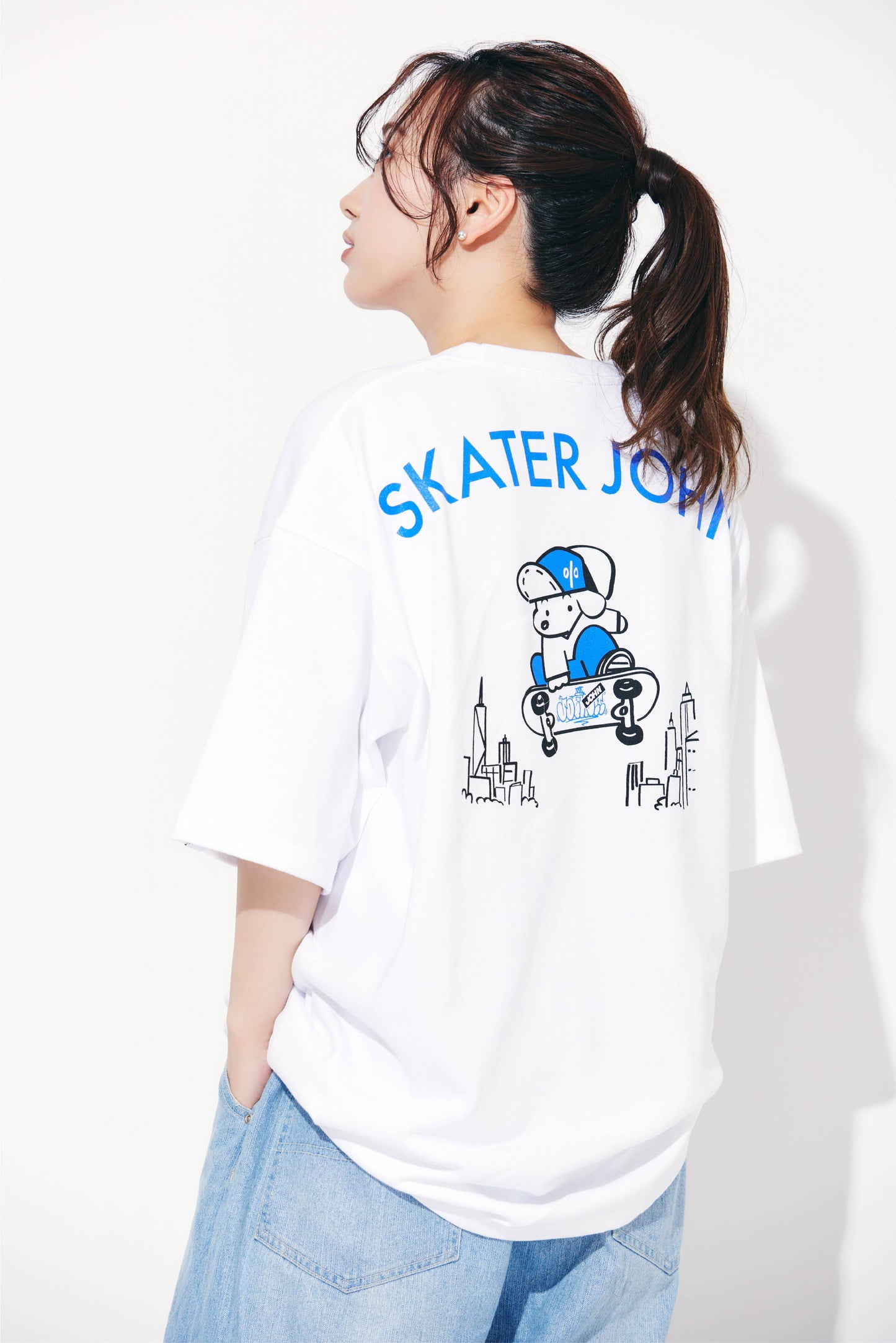 【Skater JOHN】JUMP and One-Point Short-Sleeved T-Shirt