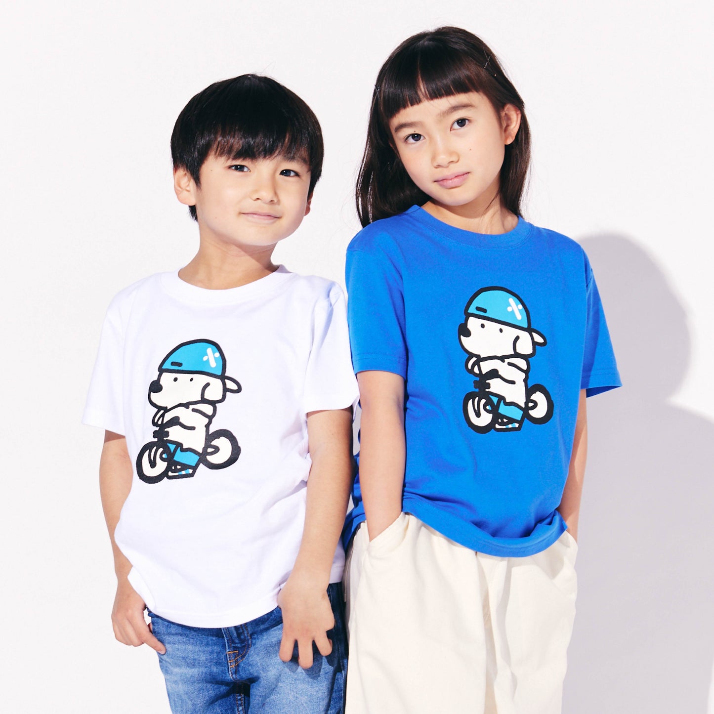 [Skater JOHN] Kids short-sleeved T-shirt No.1 Bicycle