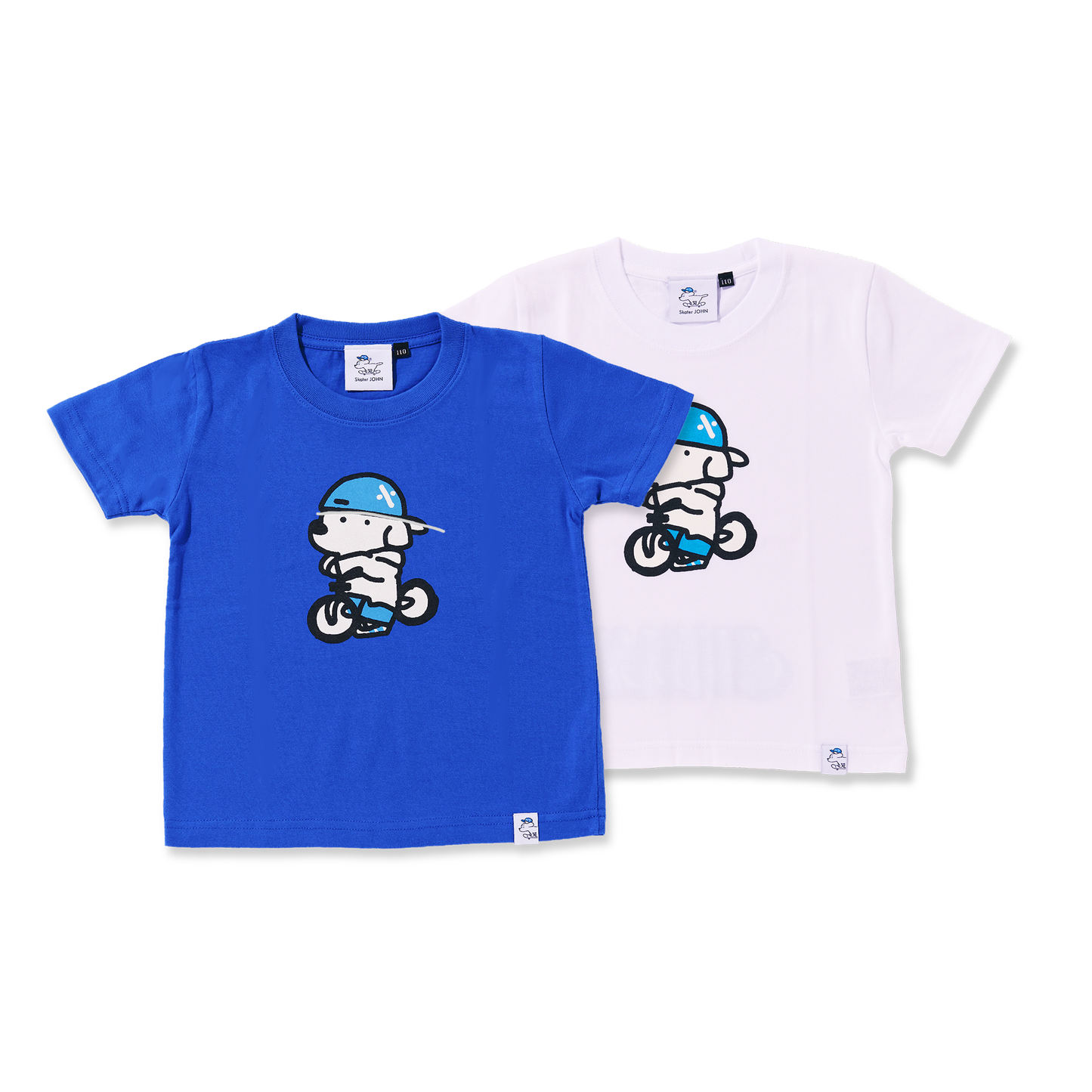 [Skater JOHN] Kids short-sleeved T-shirt No.1 Bicycle